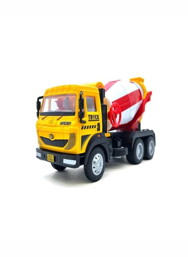 Centy Magna Concrete Mixer Pull Back Construction Toy Truck for 3Y+ Assorted Colours - Image 1